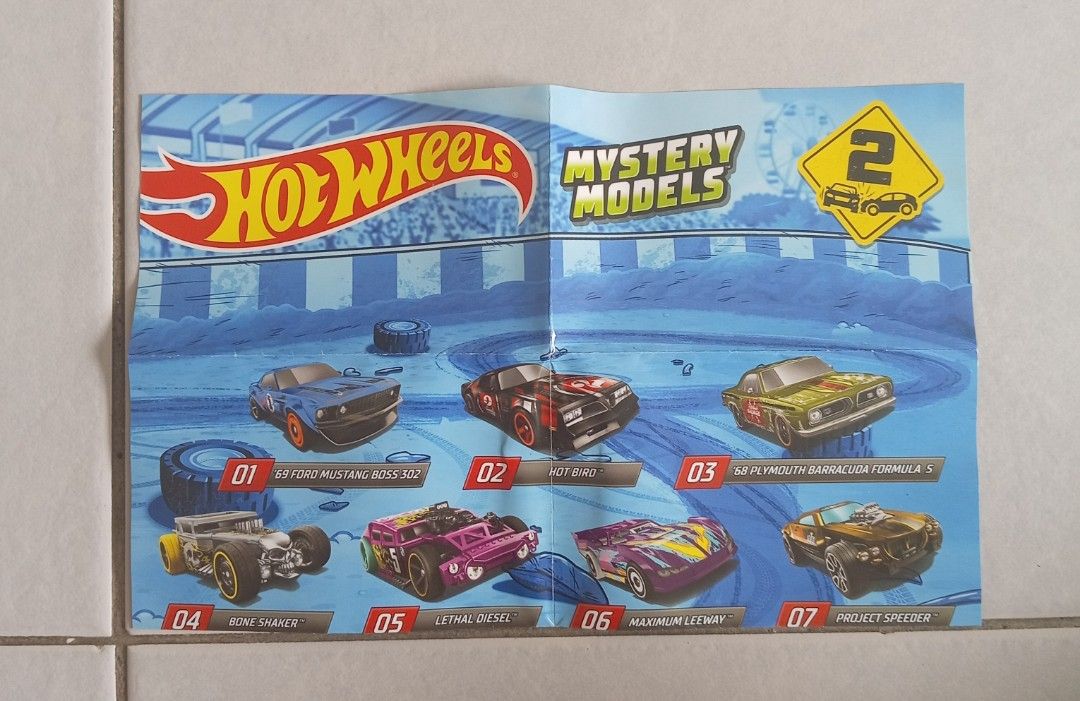 Hotwheels (Category: Vehicle & Diecast Models) located in Singapore. Submitted by rustynail2017 (Listing ID 1361716921, Image 4). Description: Picture 1 Hotwheel Mystery Car at only $10 for the open pack on the left. The Sealed one on the right $12. Picture 2 Black car at only $10 Picture 3 Blue car at only $10 Cash and Carry Only at Victoria Street. * Thanks for Support. * Goods sold are not refundable, not returnable, and cannot be exchanged..