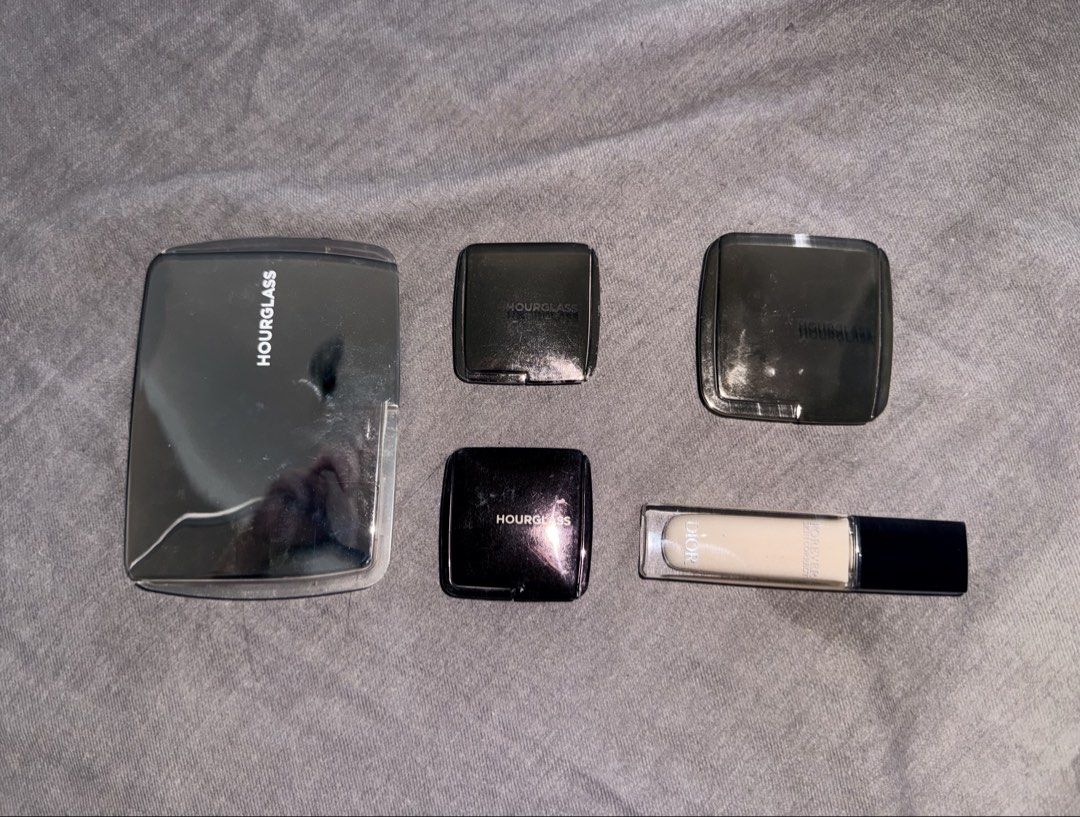 Hourglass + Dior luxury declutter bundle (Category: Makeup) located in Manila. Submitted by declutterbyl (Listing ID 1431959148, Image 1). Description: Hourglass + Dior luxury declutter bundle lightly used, sanitized, stored in cool room take all ₱6,500 nego - Hourglass Diffused Heat 4g (lightly used) →₱2,500 - Dior Skin Correct 1W (bought last year, lightly used) → ₱1000 - Hourglass Diffused Heat travel (20% left) →₱250 - Hourglass Dim Light tra