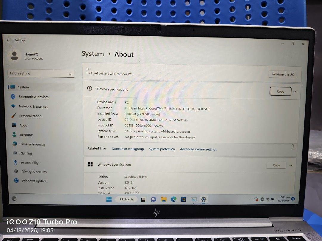 HP EliteBook 840 G8 Notebook PC, Computers & Tech, Laptops & Notebooks ...