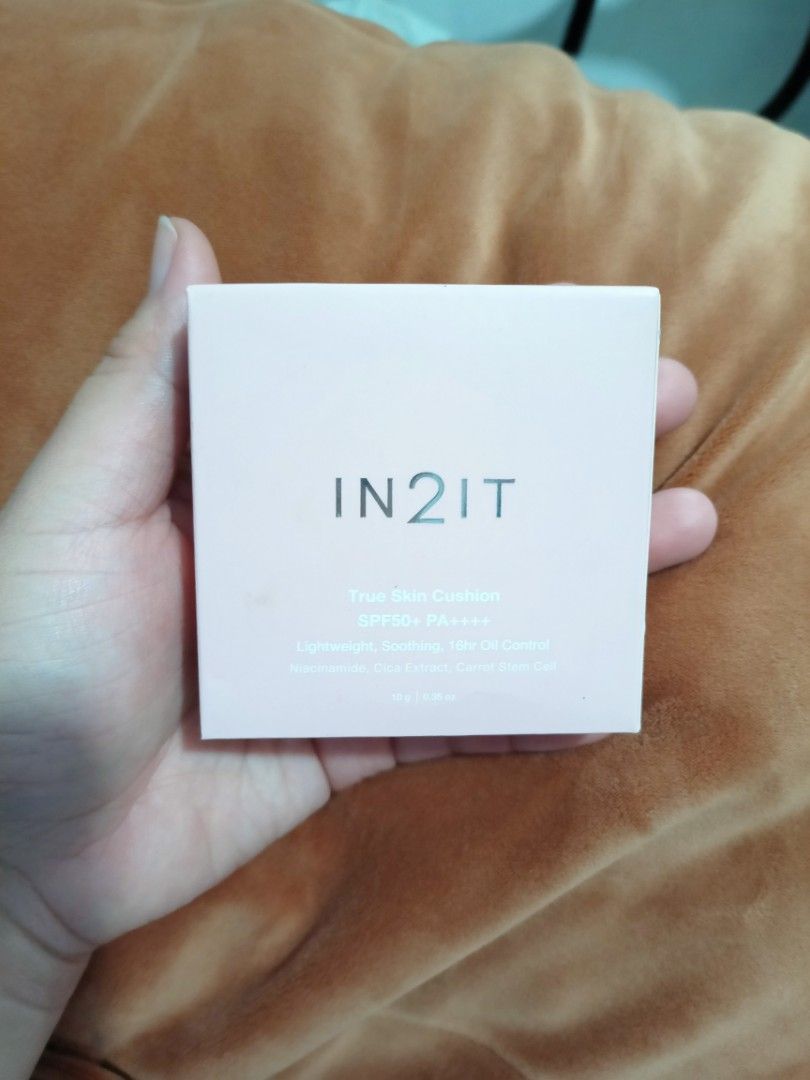 IN2IT True Skin Cushion SPF50+ PA+++ (Category: Makeup) located in Taguig. Submitted by schnitka (Listing ID 1431934749, Image 1). Description: - New and sealed IN2IT True Skin Cushion - SPF50+ PA+++ - Lightweight formula - Non-greasy - Oil-control - Original price: ₱749.13 - Shade: 1N Neutral Beige - Great addition to your makeup collection!.