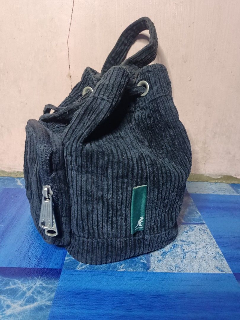 Kangol Bucket Sling Bag Corduroy (Category: Purses & Pouches) located in Kabacan. Submitted by mansourrrrrr (Listing ID 1431955162, Image 2). Description: Kangol Bucket Sling Bag Corduroy -Minimal issue (Need wash).