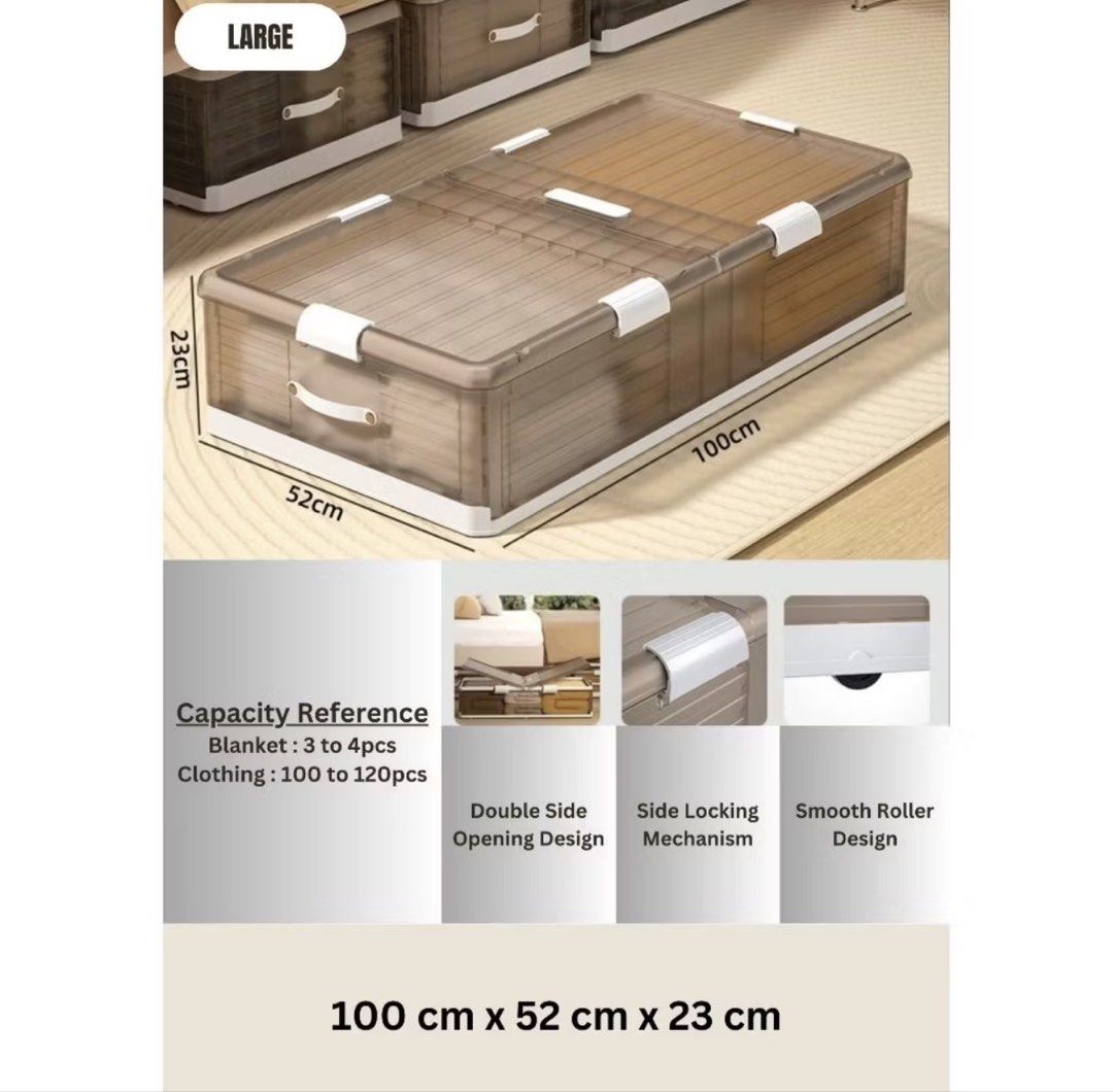 Large Foldable Storage Box with Lid454536801980917761