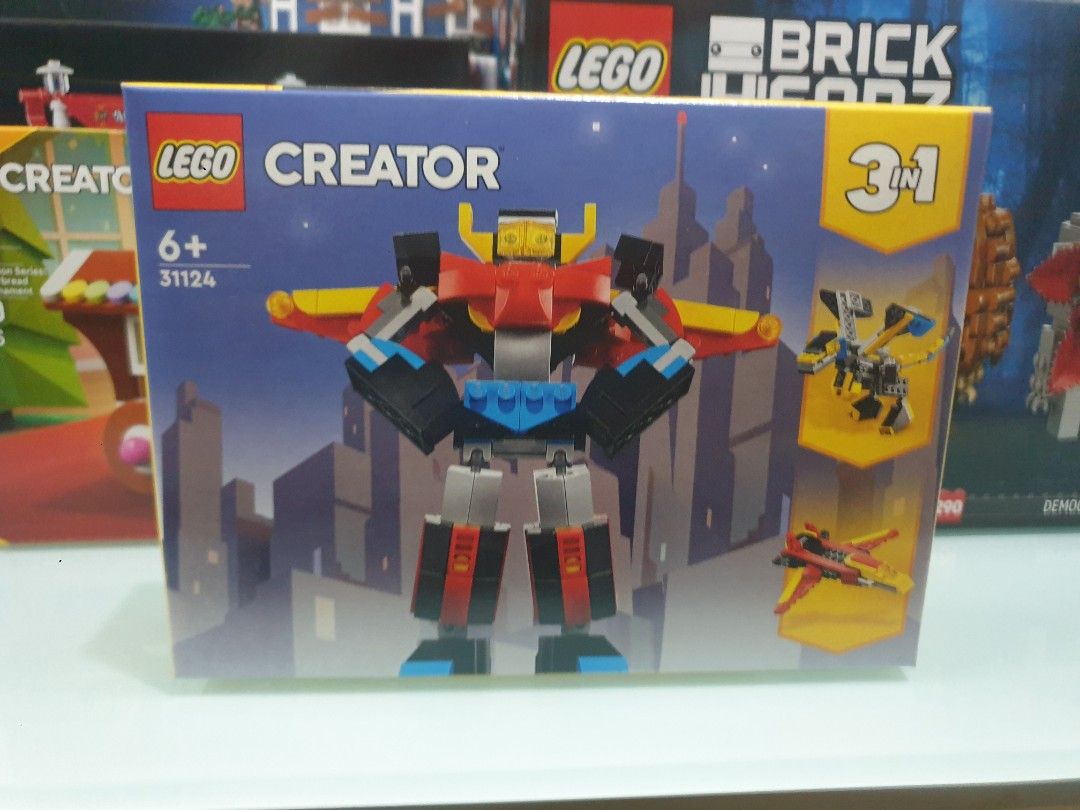 Lego 31124 Super Robot (Category: Lego & Building Sets) located in Manila. Submitted by agsbeagle888 (Listing ID 1431998144, Image 1). Description: We sell various collections of Lego original sets, Technic, Icons, Arts,Star Wars, Harry Potter,Disney, Speed Champions,Architecture,Marvel / DC ,Monkie Kids, Super Mario, Dreamzz, Creator,Ninjago, Sonic The Hedgehog, Minifigures, Lego Keychains Feel free to inquire models that you are interested. We 