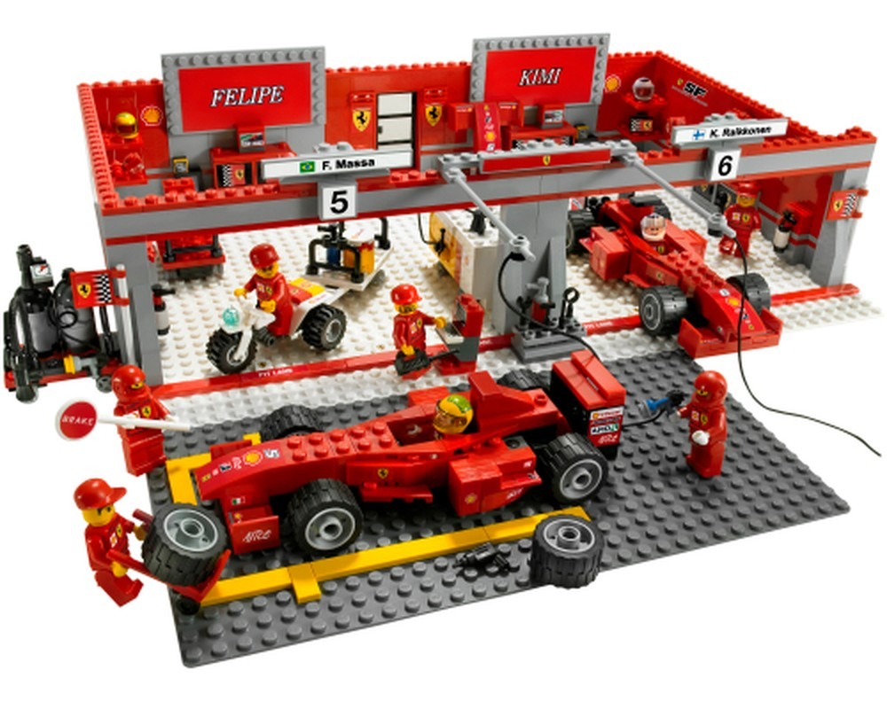 LEGO Racers 8144 Ferrari 248 F1 Team Kimi Raikkonen Edition from 2007 ...