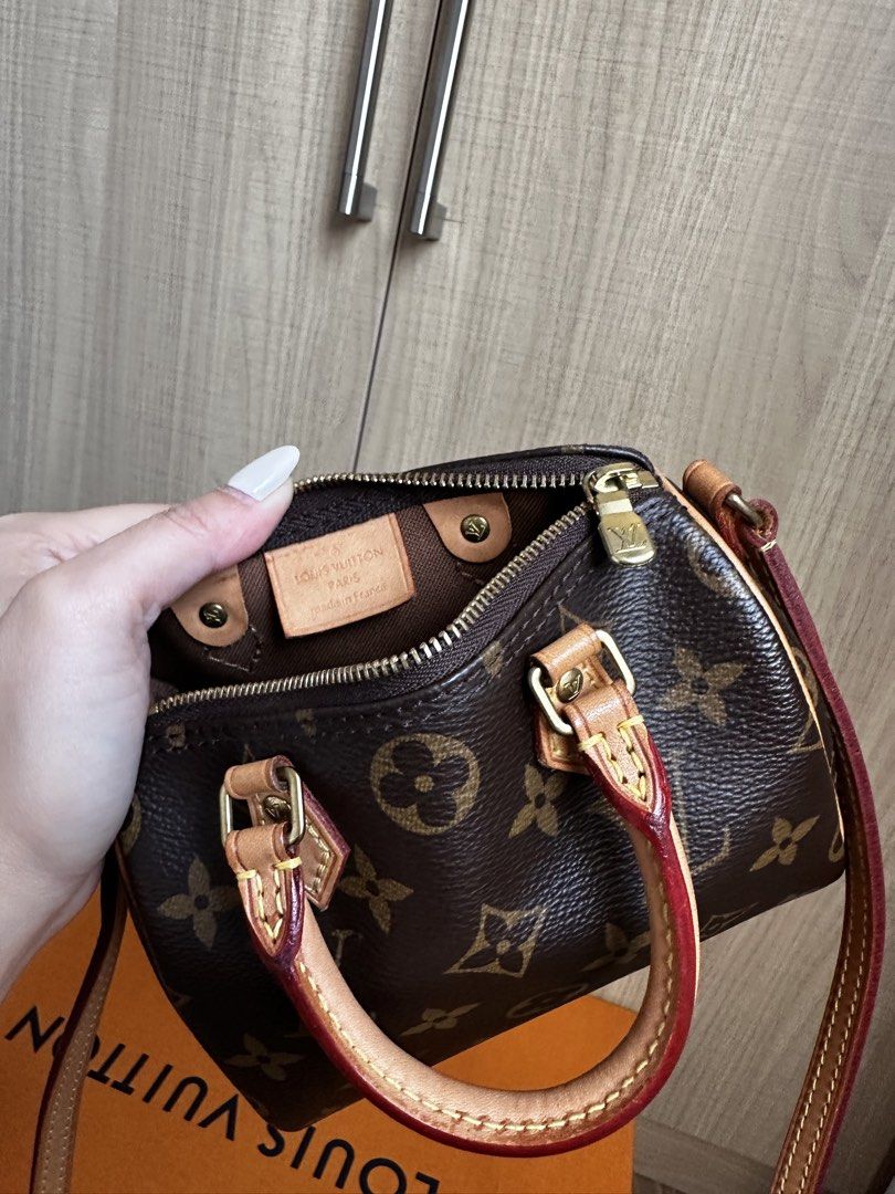 LV Mini Speedy Mono (Category: Luxury Bags & Wallets) located in Manila. Submitted by ckaicee9249143 (Listing ID 1431986894, Image 3). Description: Authentic or MONEY BACK RANK A, LIGHTLY USED LANG, NO FLAWS, NAKA KEEP LANG YAN MAYBE 3-4 TIMES LANG NA USED YAN, BOUGHT IN JAPAN DECLUTTERING MEET UP ONLY AT JAZZ RESIDENCES MAKATI.