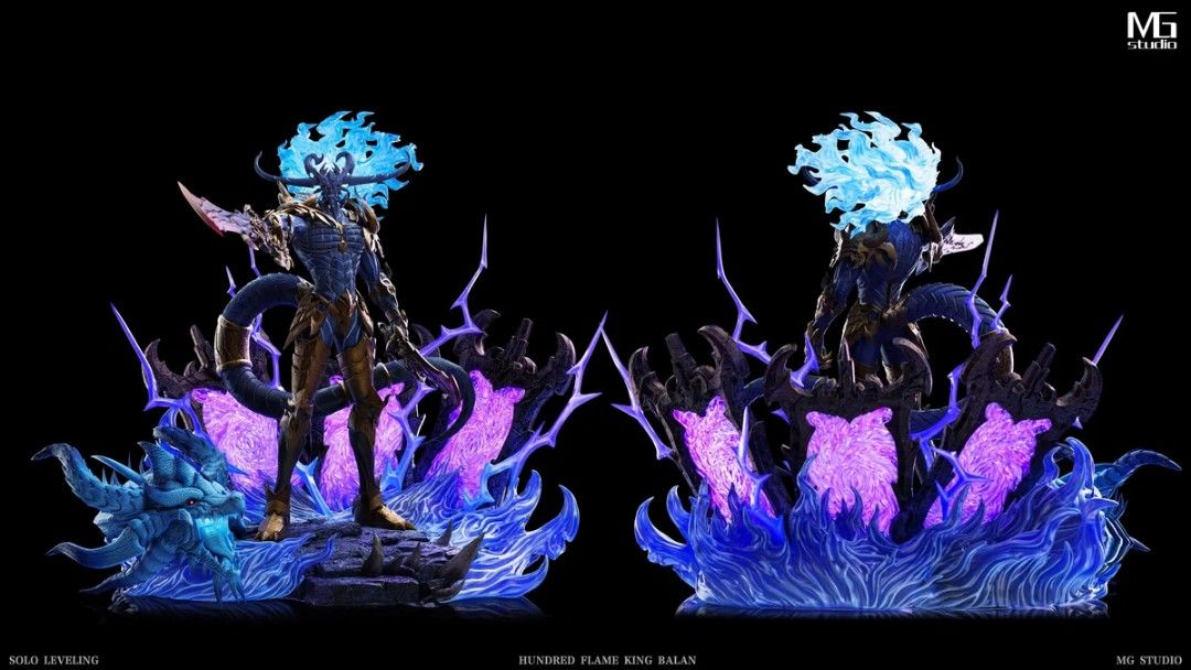 MG Studio Solo leveling: Baran The Demon Monarch (Category: Figurines & Statues) located in Manila. Submitted by collectorsgarage.ph (Listing ID 1431989511, Image 3). Description: [PRE-ORDER] Pre Order Price: P25,700 Deposit: P7,500 Manufacturer: MG Studio Item Name: Solo Leveling Baran The Demon Monarch w/ LED Material: PU + Resin + Transparent Parts Estimated Dimensions: Height: 43cm Diameter: 55cm Width: 50cm Limited Edition: 88 pieces only Es