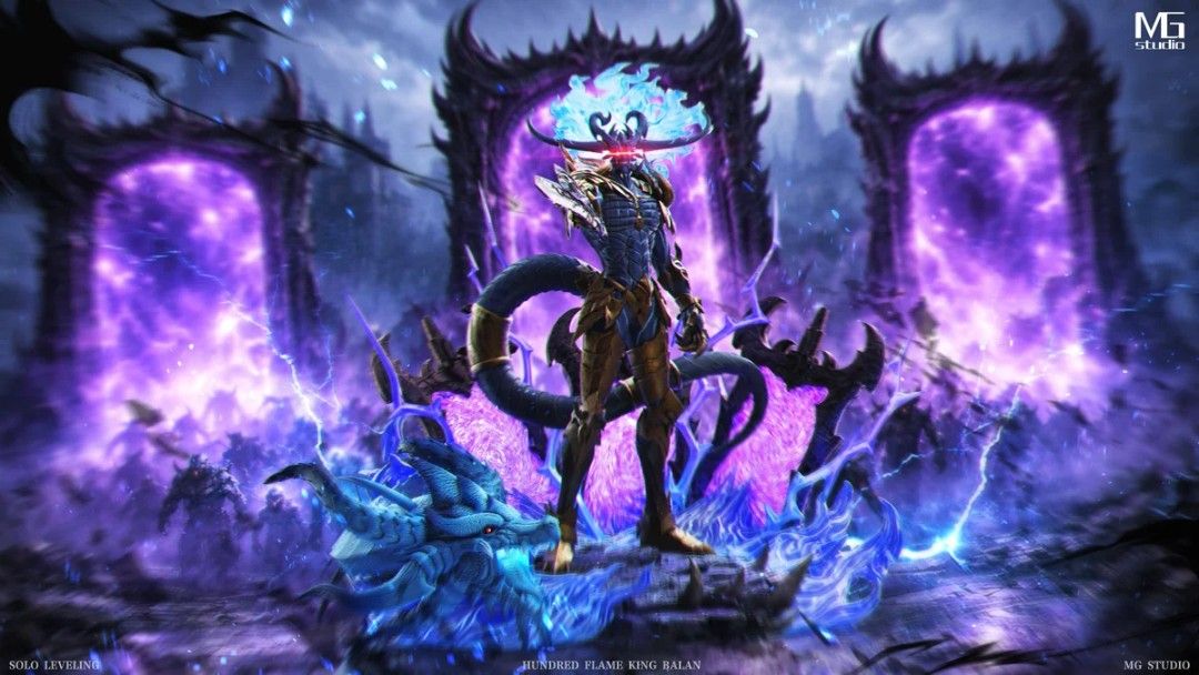 MG Studio Solo leveling: Baran The Demon Monarch (Category: Figurines & Statues) located in Manila. Submitted by collectorsgarage.ph (Listing ID 1431989511, Image 1). Description: [PRE-ORDER] Pre Order Price: P25,700 Deposit: P7,500 Manufacturer: MG Studio Item Name: Solo Leveling Baran The Demon Monarch w/ LED Material: PU + Resin + Transparent Parts Estimated Dimensions: Height: 43cm Diameter: 55cm Width: 50cm Limited Edition: 88 pieces only Es