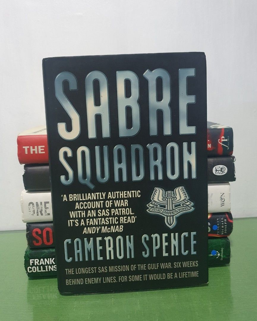 Military Books Collection (Category: Storybooks) located in Malabon City. Submitted by scarletdesk.lifestyle-2026 (Listing ID 1431892450, Image 2). Description: Collection of military-themed books. Includes "Live Fight Survive" by Shaun Pinner, "Sabre Squadron" by Cameron Spence, "Soldier Spy" by Tom Marcus, "Baptism of Fire" by Frank Collins, and "One Bullet Away" by Nathaniel Fick. These books offer a variety of perspectives on military life an