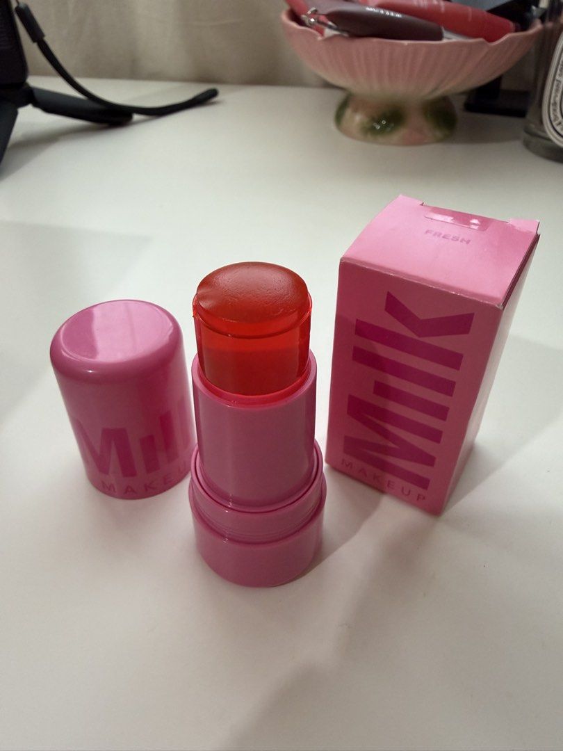 Milk Makeup Cooling Water Jelly Tint (Fresh) (Category: Makeup) located in Quezon City. Submitted by bugsbunnyyy81 (Listing ID 1431925962, Image 2). Description: Can be used as cheek and lip tint Used a few times only (see pics) Original. Bought from Sephora US.