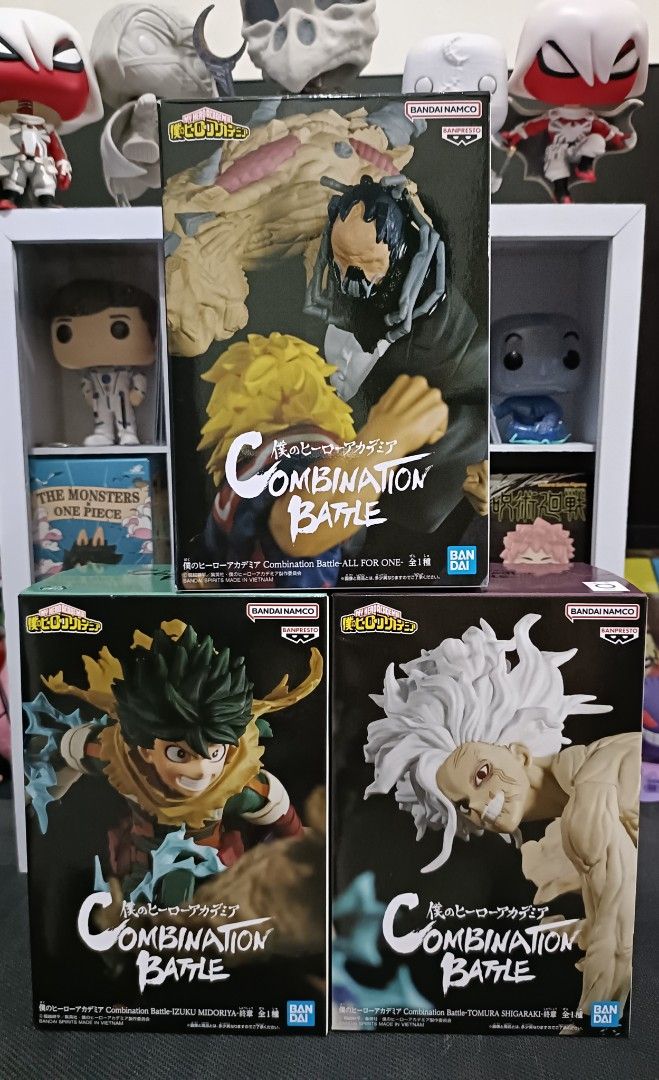 My Hero Academia Combination Battle Figures deku shigaraki all for one ...