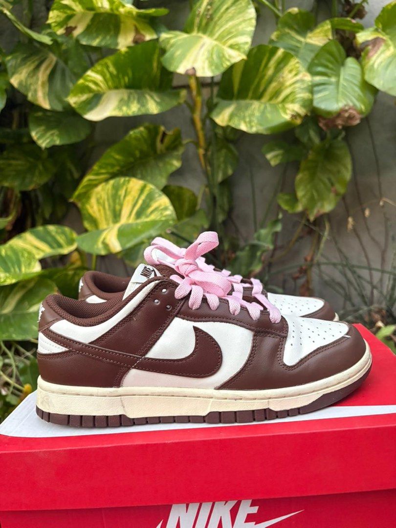 Nike Dunk Low - Cacao wow (Category: Sneakers) located in Pasig City. Submitted by jsvvv (Listing ID 1431981967, Image 2). Description: Nike Dunk Low cacao wow -like new -size 7 mens/8.5 women’s -comes in 3 shoe laces -3k Nike Air Jordan 1 Low Pastel Plum -used twice -size 7 mens/8.5 womens -3k.