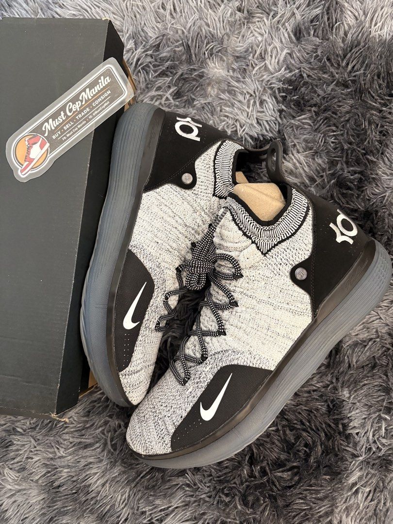 Nike KD 11 Basketball Shoes (Category: Sneakers) located in Quezon City. Submitted by mustcopmnl (Listing ID 1431961006, Image 2). Description: Nike KD 11 “Black & White Racer Blue ” 🏅RARE PAIR🏅 BNDS SIZE 12 Complete w/box 6,999 only 💳Bank Transfer, Gcash 💻FB Like Must Cop Manila ♥️IG Follow @mustcopmanila 📦QC Metro Manila: Lalamove,JRS, LBC.