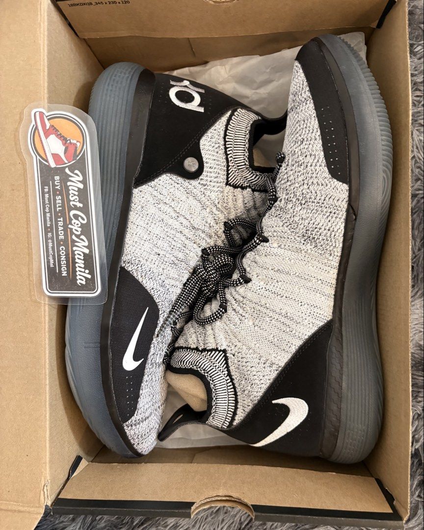 Nike KD 11 Basketball Shoes (Category: Sneakers) located in Quezon City. Submitted by mustcopmnl (Listing ID 1431961006, Image 3). Description: Nike KD 11 “Black & White Racer Blue ” 🏅RARE PAIR🏅 BNDS SIZE 12 Complete w/box 6,999 only 💳Bank Transfer, Gcash 💻FB Like Must Cop Manila ♥️IG Follow @mustcopmanila 📦QC Metro Manila: Lalamove,JRS, LBC.