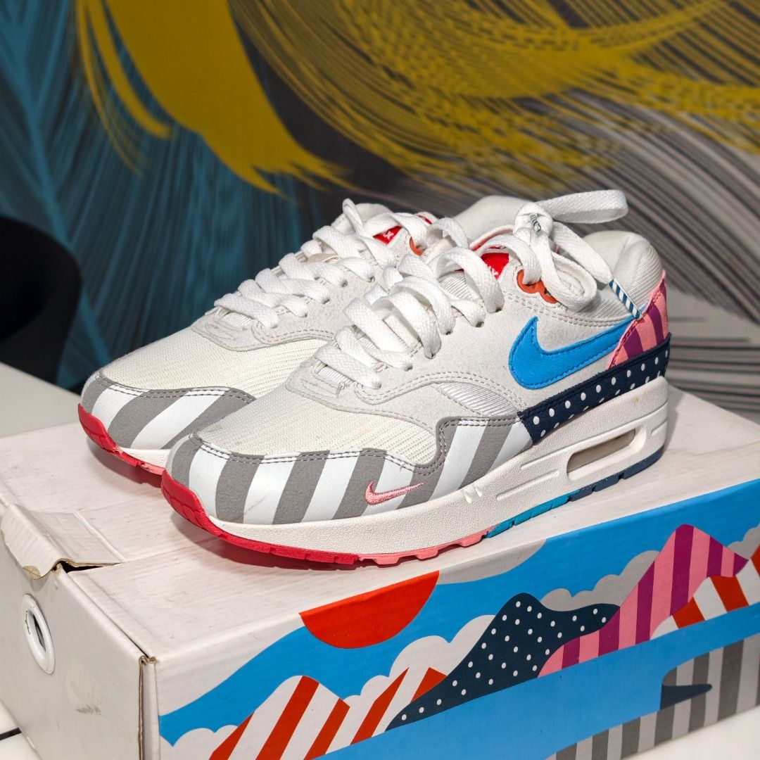 Nike x Parra Air Max 1 (Category: Sneakers) located in Caloocan City. Submitted by alycho (Listing ID 1431919278, Image 2). Description: RFS: wrong size.