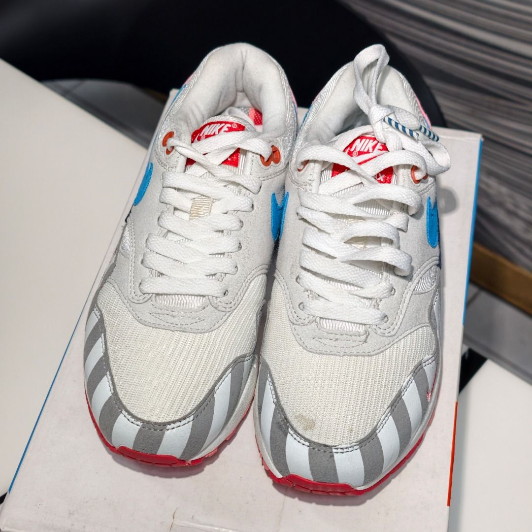 Nike x Parra Air Max 1 (Category: Sneakers) located in Caloocan City. Submitted by alycho (Listing ID 1431919278, Image 3). Description: RFS: wrong size.