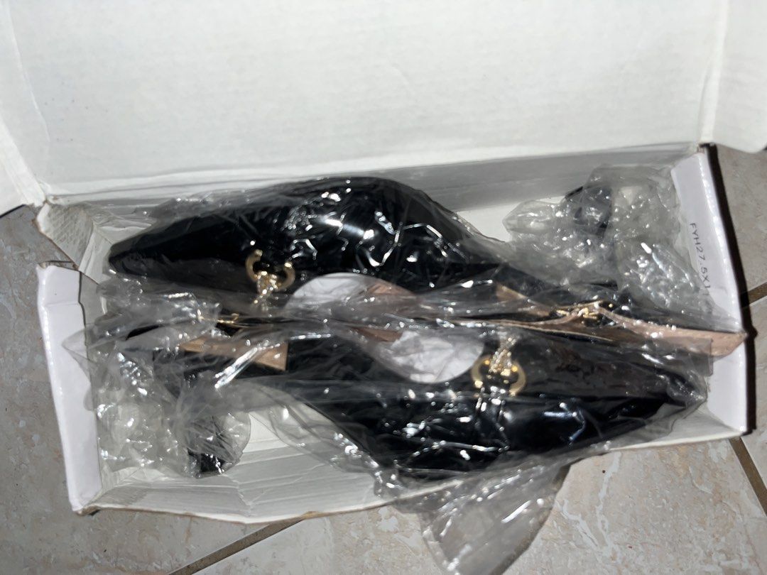 Office sandals - stilettos (Category: Heels) located in Manila. Submitted by yan.declutter (Listing ID 1431969542, Image 3). Description: - size 8 - glossy - classy - used twice .