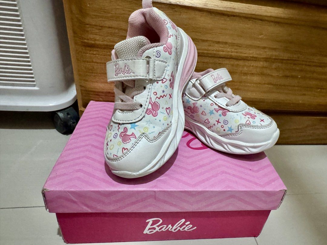 Original Barbie Sneakers for Kids (Category: Babies & Kids Fashion) located in Davao. Submitted by imchuchay (Listing ID 1431844214, Image 1). Description: - barely used / used for special occasions only - rfs outgrown the size - size US 9.