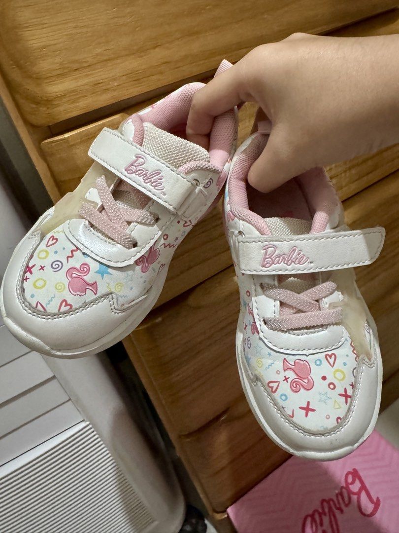 Original Barbie Sneakers for Kids (Category: Babies & Kids Fashion) located in Davao. Submitted by imchuchay (Listing ID 1431844214, Image 2). Description: - barely used / used for special occasions only - rfs outgrown the size - size US 9.