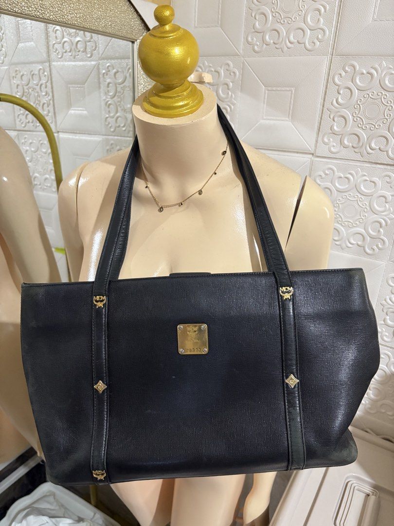 ORIGINAL VINTAGE MCM (Category: Luxury Bags & Wallets) located in Manila. Submitted by classychiccloset (Listing ID 1431846435, Image 2). Description: MCM Vintage shoulder Bag (Authentic) • Bought in Japan (pasabuy) 2 years ago for ₱7,500 • Now selling at a very low price • Used for almost 2 years Condition: This is a vintage piece, but still in good condition. The interior is clean and well-maintained. The hardware (like the zipper and metal det