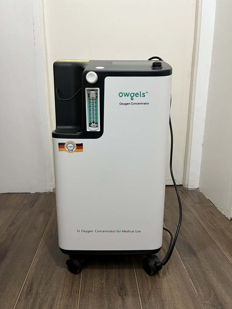 Owgels Oxygen Concentrator OZ-5-01TW0 (Category: Medical Supplies & Tools) located in Manila. Submitted by sofiasdecluttering (Listing ID 1431927407, Image 1). Description: - Owgels Oxygen Concentrator (Model OZ-5-01TW0) - 5L capacity - Includes oxygen mask and tubing - Features wheels for easy movement - like new unit - Made in Germany.