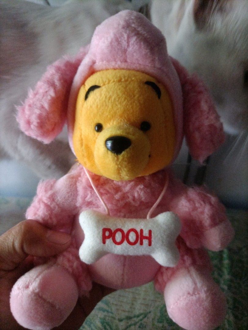 Pink Doogie Pooh (Category: Plushies & Soft Toys) located in Antipolo. Submitted by gclassy (Listing ID 1431807905, Image 2). Description: good condition 8 inches rfs decluttering.