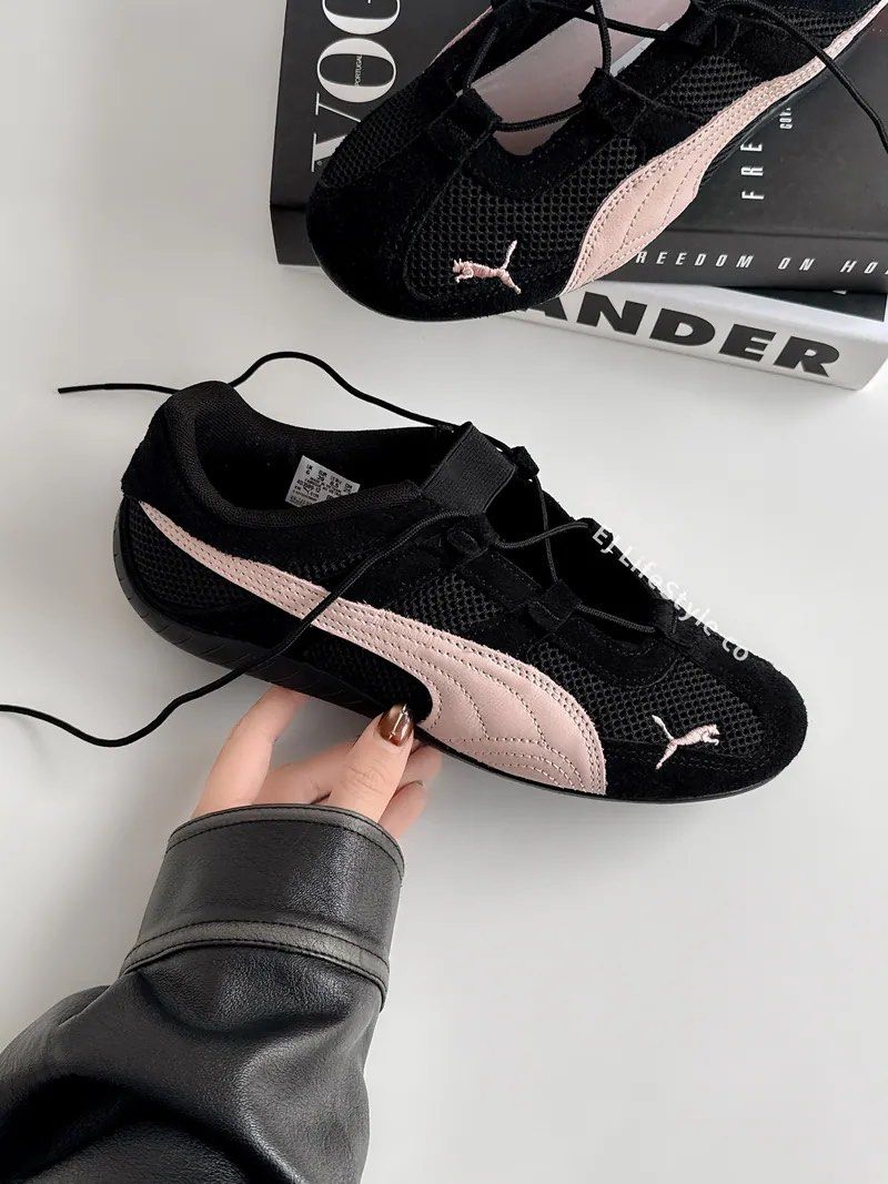 Puma Speedcat Go Mesh Black/Pink - PREORDER (Category: Sneakers) located in Santa Rosa. Submitted by miqboutique (Listing ID 1431825374, Image 2). Description: Speedcat Go Mesh Black Pink 22-25.5cm ₱5,399 + SF • ETA End May • 2K DP required • Guaranteed Original Fb page: Miq's Boutique.