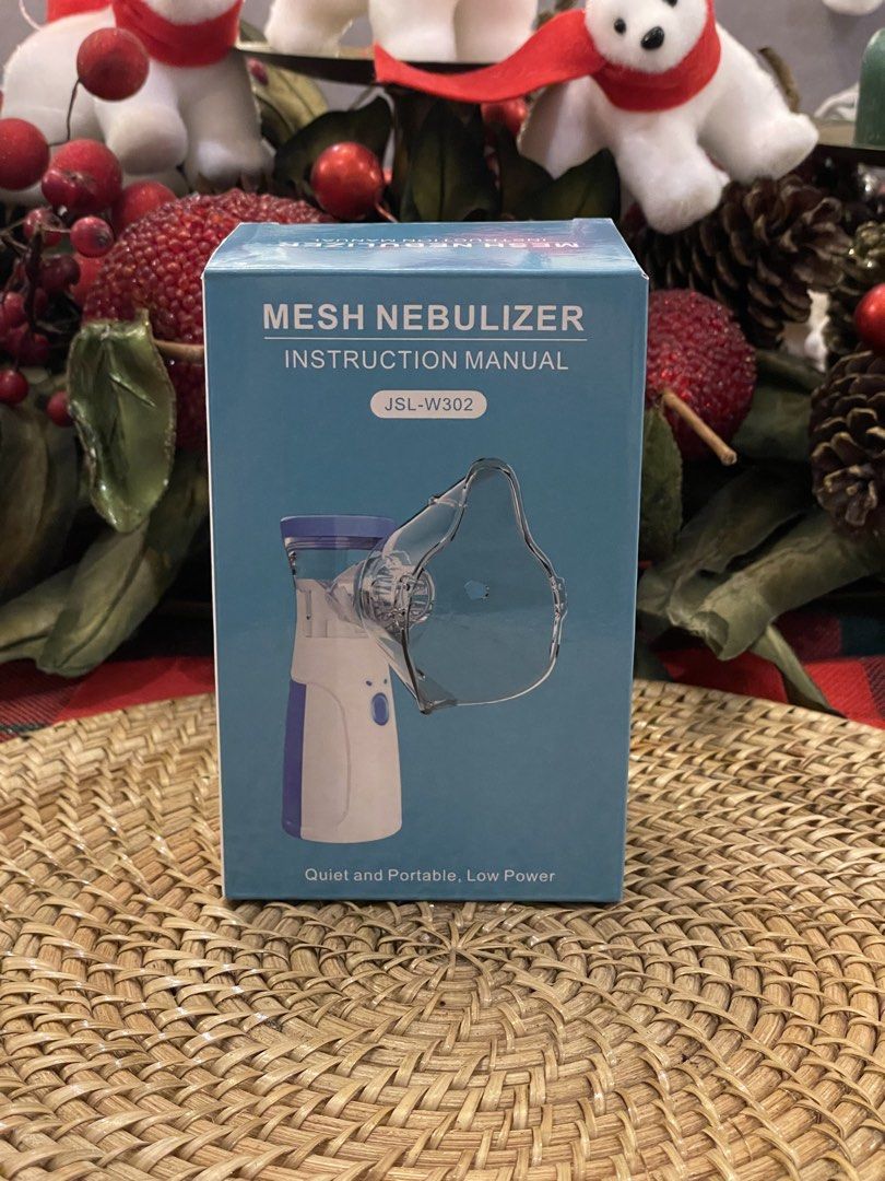 Quiet Mesh Nebulizer (Category: Medical Supplies & Tools) located in Manila. Submitted by gayle.v (Listing ID 1431891645, Image 1). Description: - Quiet operation (Best for babies and kids) - Battery operated and USB cord operated - Portable and Lightweight Inclusions: - Nebulizer machine - Adult mask - Child mask - Mouthpiece - USB cord - User manual.