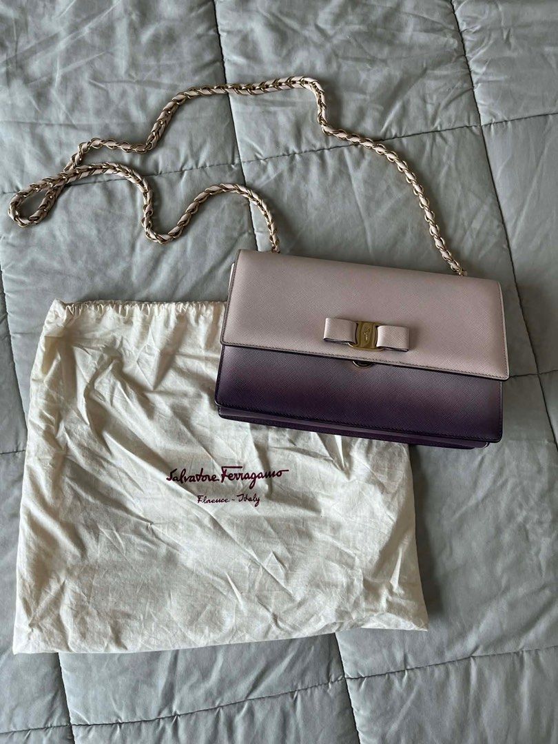 Salvatore Ferragamo Sofia Bag Ombre (Category: Luxury Bags & Wallets) located in Pasig City. Submitted by cjdlcmp (Listing ID 1431806611, Image 1). Description: Salvatore Ferragamo Sofia Bag Ombre (with dustbag).