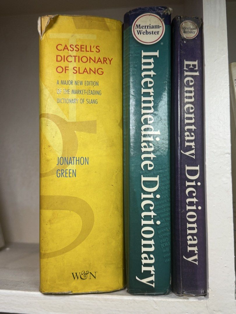 TAKE ALL: Dictionary Set: Cassell's, Merriam-Webster (Category: Textbooks) located in Quezon City. Submitted by sortstudio.___ (Listing ID 1431889503, Image 1). Description: LAST PRICE POSTED.