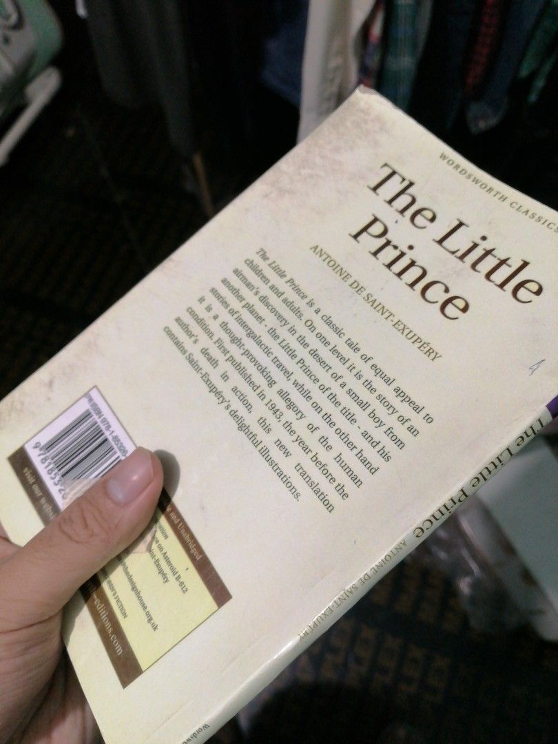 The Little Prince (Category: Storybooks) located in Makati City. Submitted by booksbymarvin (Listing ID 1431880870, Image 2). Description: For sale Paperback. In good condition MOD, MOP: LBC GRAB, GCASH, BPI.