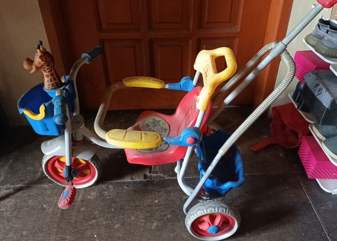 toddler/kids stroller bike (Category: Infant Playtime) located in Quezon City. Submitted by raid.my.closet. (Listing ID 1431830219, Image 2). Description: used for awhile then na stock na lang sa storage needs cleaning will clean before shipping na rin.