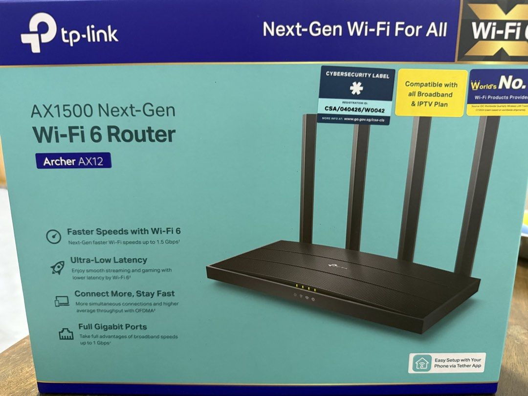 TP-Link Archer AX12 AX1500 Wi-Fi 6 Router