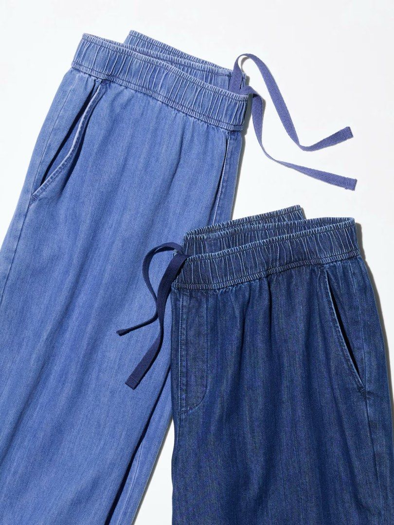 Uniqlo Denim Tapered Pants (Category: Jeans) located in Manila. Submitted by mctrl (Listing ID 1431934232, Image 2). Description: Uniqlo Denim Tapered Pants Size: Medium (63-69cm) Color: 67 Blue Ankle length Regular fit .