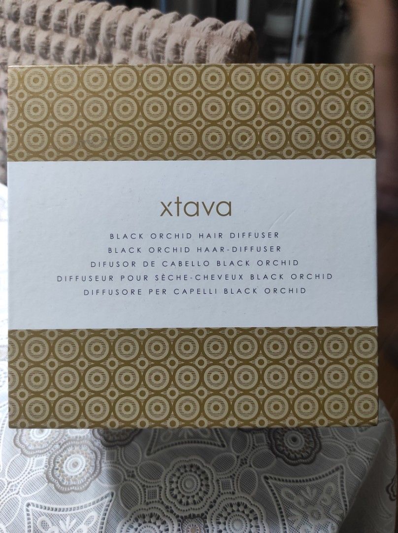 Xtava Black Orchid Hair Diffuser (Category: Hair) located in Manila. Submitted by alyanaalbi79876 (Listing ID 1431800137, Image 1). Description: - Xtava Black Orchid Hair Diffuser - New, unused, and sealed - Designed to create volume - Reduces frizz - Compatible with hair dryers - Great for styling.
