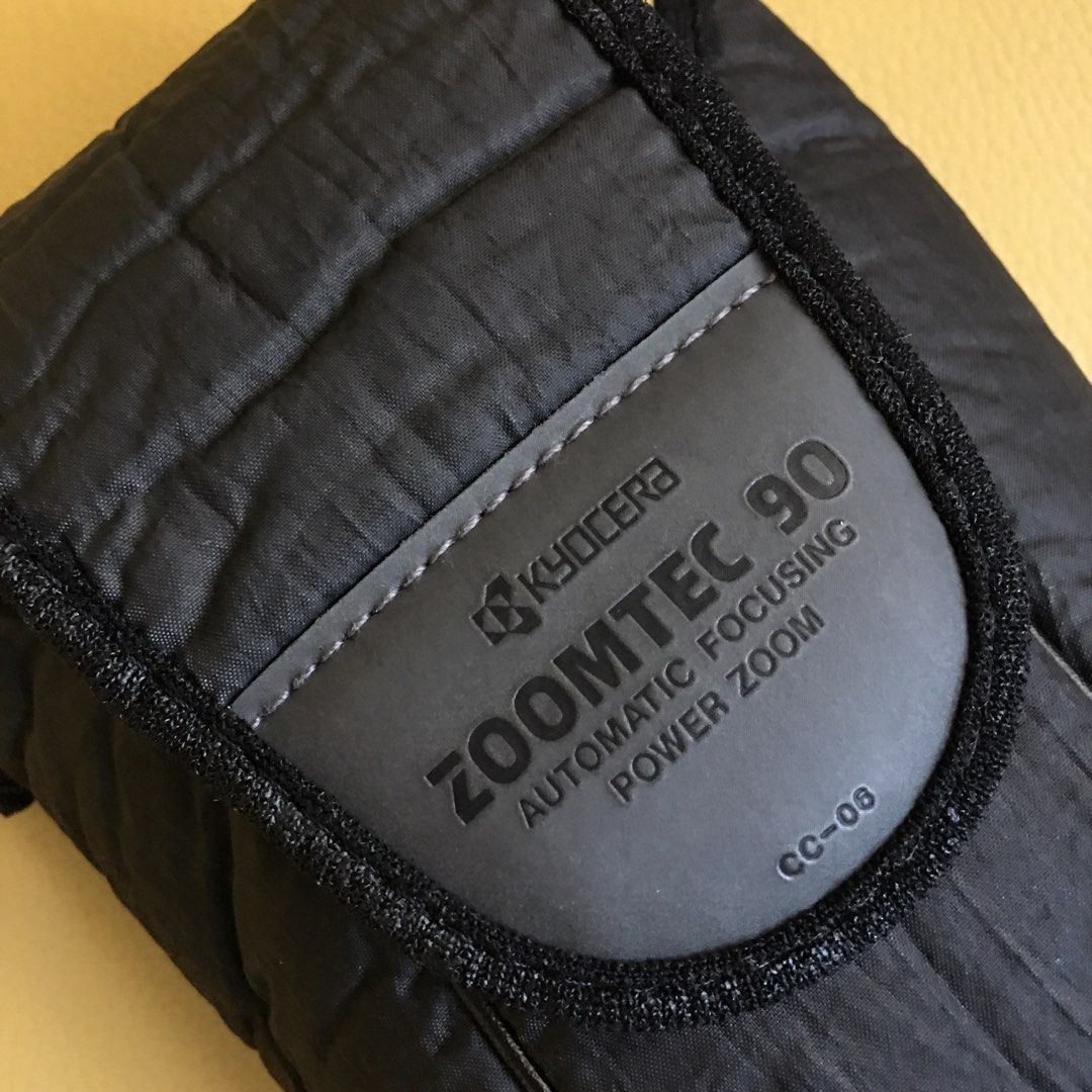 Yashica Kyocera Zoomtec 90 Pouch Case (Category: Other Photography Accessories) located in Tarlac. Submitted by greatfindstrlc (Listing ID 1431879739, Image 2). Description: Case made in Hong Kong designed pouch for the old Automatic Focusing Yashica Zoomtec 90 35mm film camera..