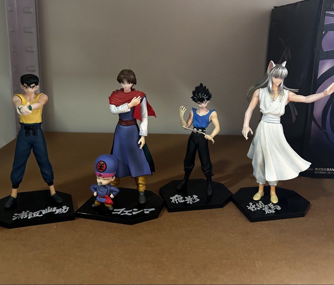 Yu Yu Hakusho Figure Set ( Ghost fighter) (Category: Figurines & Statues) located in General Santos City (Dadiangas). Submitted by sam_surplus (Listing ID 1431852653, Image 1). Description: Wysiwyg Missing pacifier of Jr Take all set.