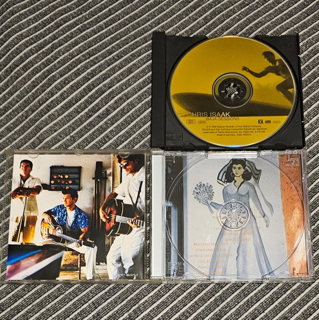 🌟 🇩🇪 [HDCD Album] Chris Isaak – Baja Sessions (1996) (Category: CDs & DVDs) located in Singapore. Submitted by strangecell (Listing ID 1432143185, Image 2). Description: Many more Various Genres: https://www.carousell.sg/p/1253907759 Electronic Dance, EDM, DJ Mix: https://carousell.com/p/1035784902 Easy Listening, Funk Soul, Lounge, Jazz, New Age, Chill-out: https://carousell.com/p/1028943398 ************************************** Self-collect