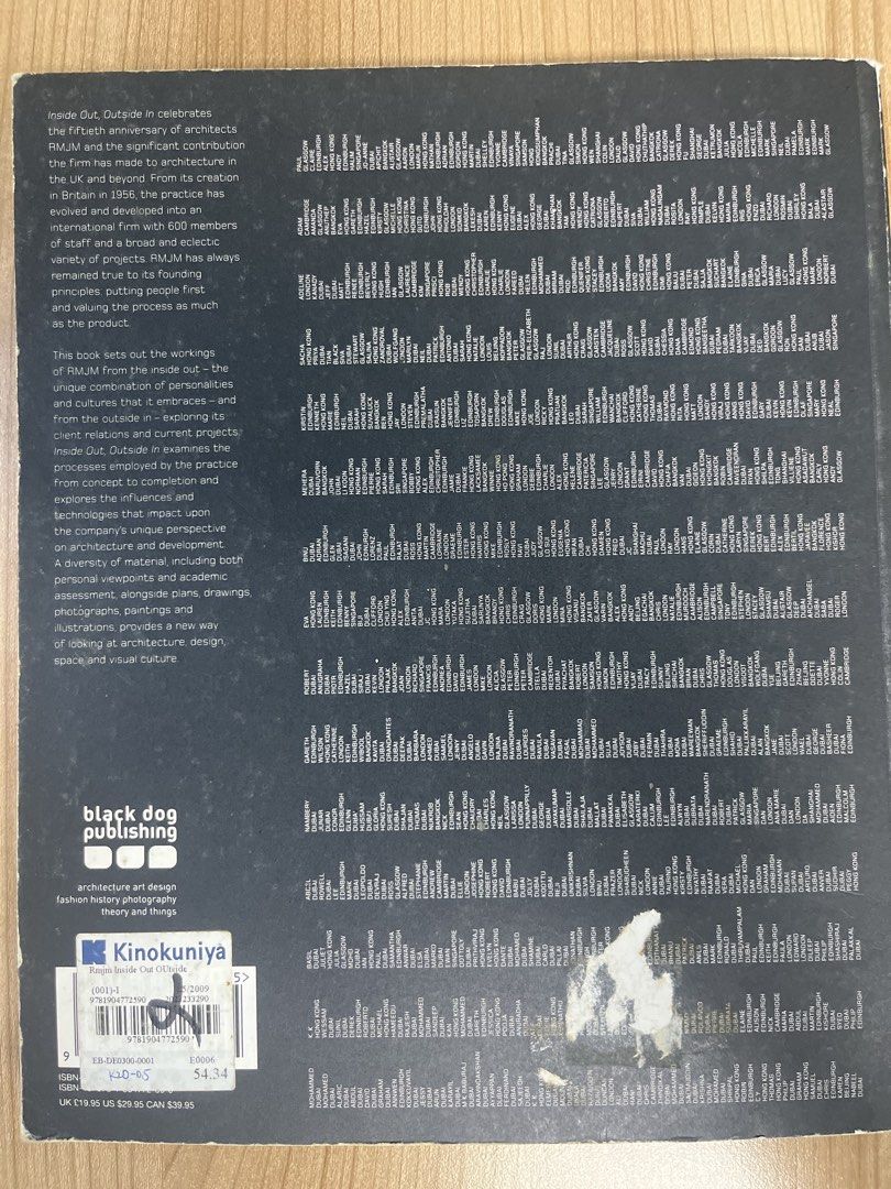 Architecture Book: RMJM « Inside Out Outside In » (Category: Magazines) located in Manila. Submitted by datanotions (Listing ID 1432066295, Image 2). Description: Works by RMJM (UK).