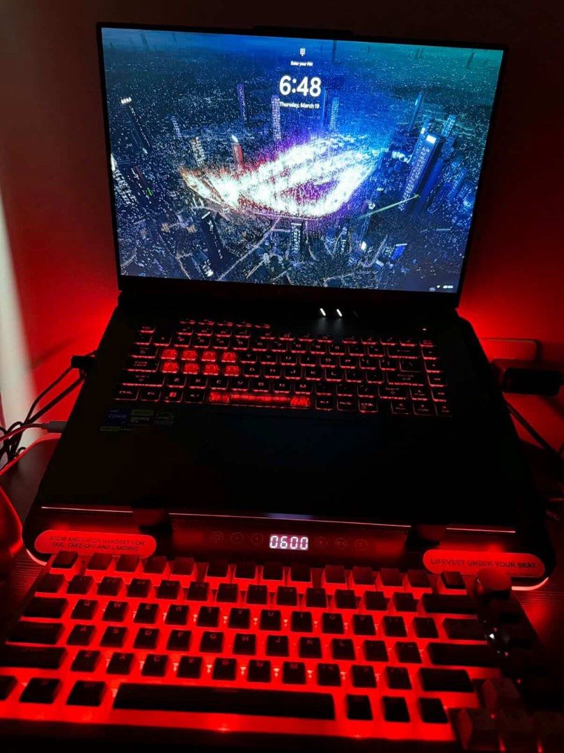 ASUS ROG STRIX G16 (Category: Laptops & Notebooks) located in Quezon City. Submitted by ryuix (Listing ID 1432090687, Image 2). Description: ROG STRIX G16 INTEL I7 GEFORCE RTX 4050 1TB SSD 32GB RAM W/ Keyboard & cooling pad worth 5k Dm if interested, price is negotiable :)) .