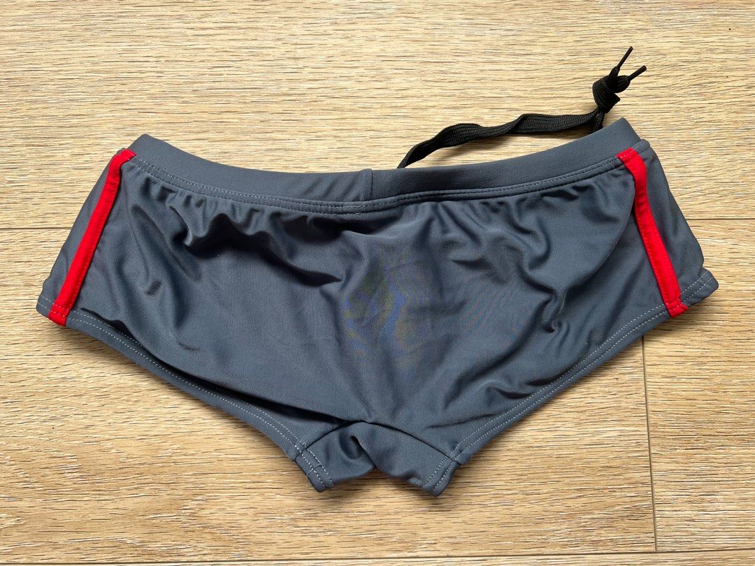 Aussiebum Men Swimming Trunk (Category: Other Sports Equipment and Supplies) located in Singapore. Submitted by snapply21 (Listing ID 1432012604, Image 2). Description: Almost new. No tag label. Size is XS to S - around 28”-30”. Snug sexy square cut. In great condition 9/10. Printed brand has lines due to stretch of fabric when worn. .