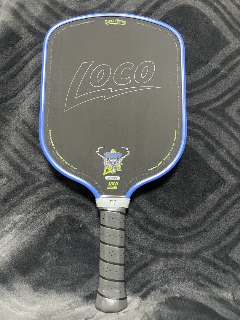 Bread & Butter Loco Standard Azul Pickleball Paddle (Category: Racket and Ball Sports) located in Rizal. Submitted by elliesd (Listing ID 1432061393, Image 2). Description: BREAD AND BUTTER LOCO Standard - Tan ON HAND! ON SALE! Last price already posted. 100% Authentic. From bread and butter pickleball online store (can send proof). Comes with the bread and butter drink holder, sticers and paddle cover. * shipping fee not included. Shipping to be