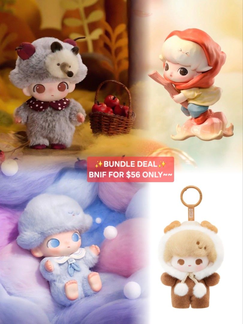 Dimoo Hugging Spring BUNDLE DEAL - DIMOO GRANNY WOLF / CHERRY HOGLET / HUGGING SPRING / LIVE ...