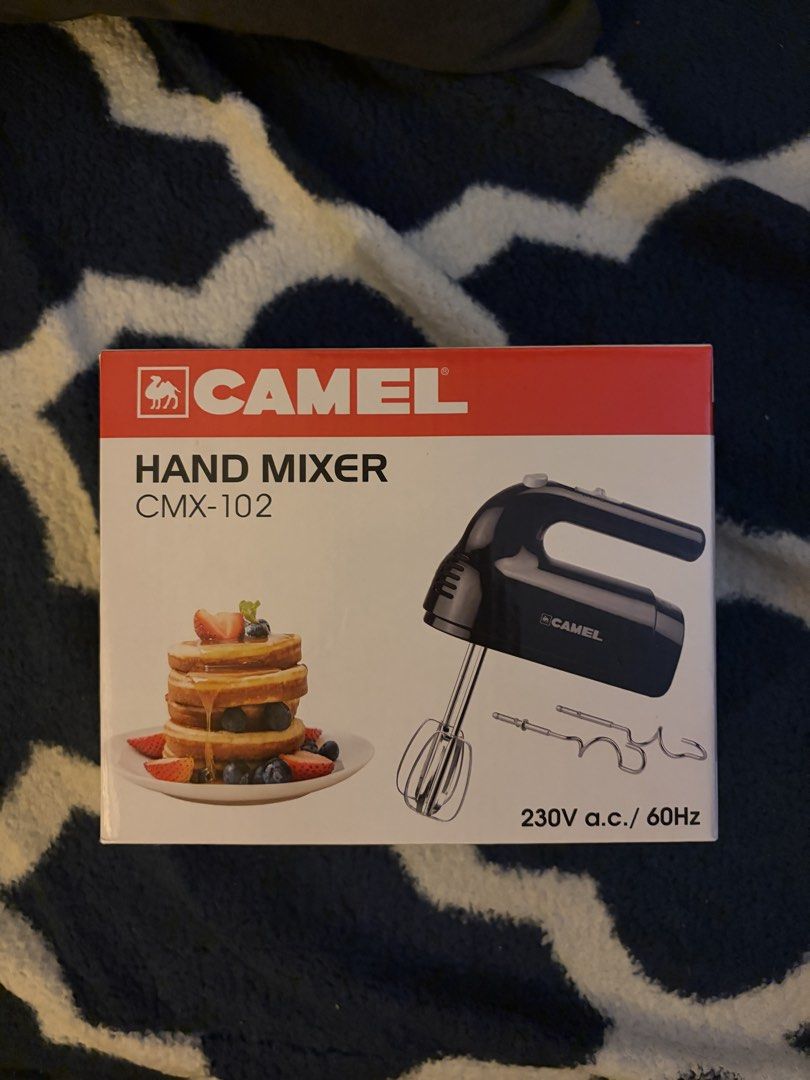 CAMEL Mixer (Category: Bakeware) located in Quezon City. Submitted by maevefindsdigi (Listing ID 1432100034, Image 2). Description: ONLY OPENED NEVER USED includes all equipment inside IF SURE BUYER -> price + shipping fee.