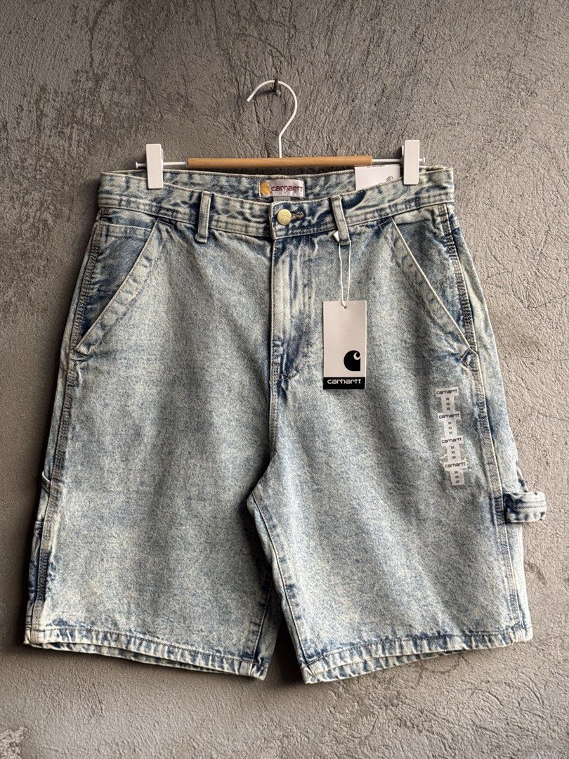 Carhartt carpenter denim jorts (Category: Shorts) located in Mandaluyong City. Submitted by JC0930 (Listing ID 1432165842, Image 1). Description: Brand new Carhartt & Zara carpenter jorts Carhartt ₱650 each Zara ₱500 each Pick-up or shipping ✅.