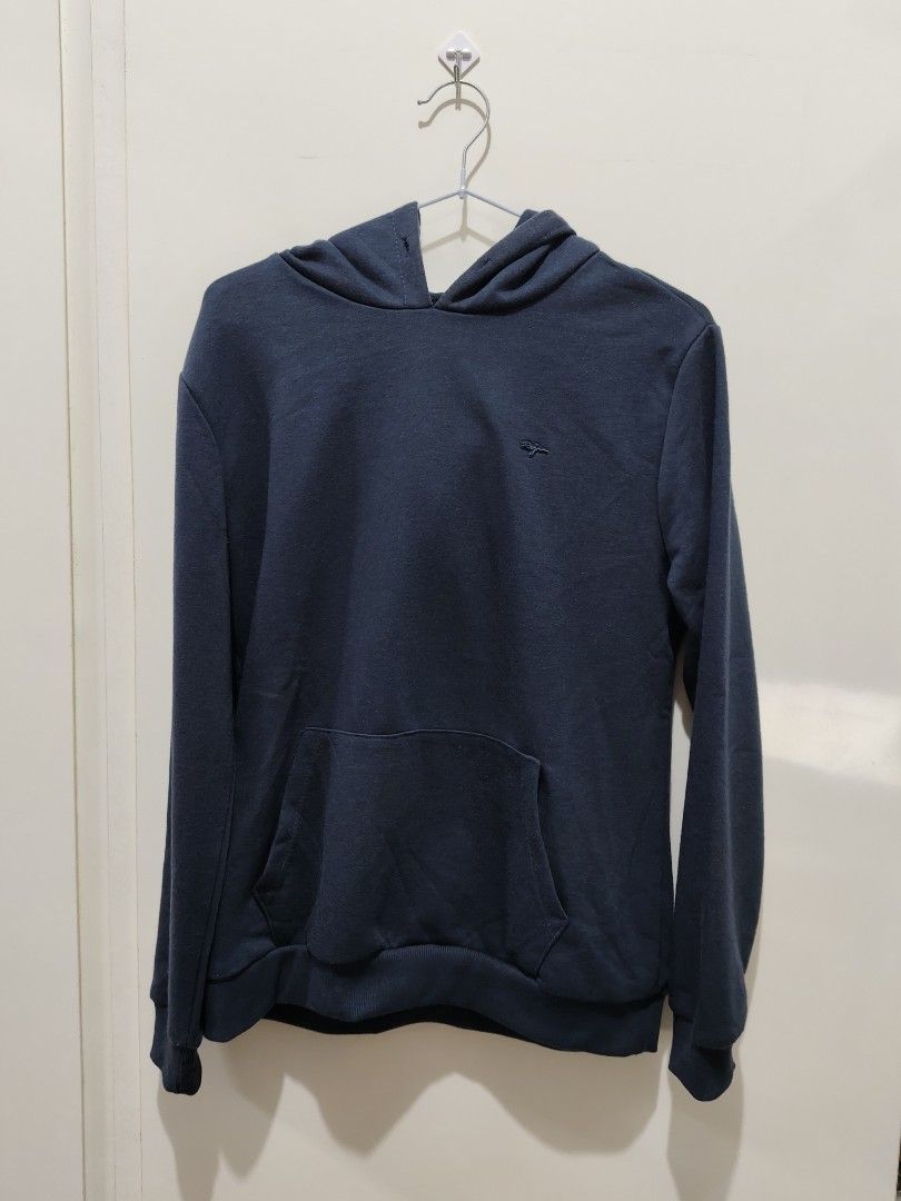 Comfy Navy Blue RRJ Hoodie (Category: Coats, Jackets and Outerwear) located in Quezon City. Submitted by cateskloset (Listing ID 1432190717, Image 1). Description: Navy Blue RRJ Hoodie ​Size: L (Women's sizing) ​Chest: 20 in ​Length: 24.5 in.