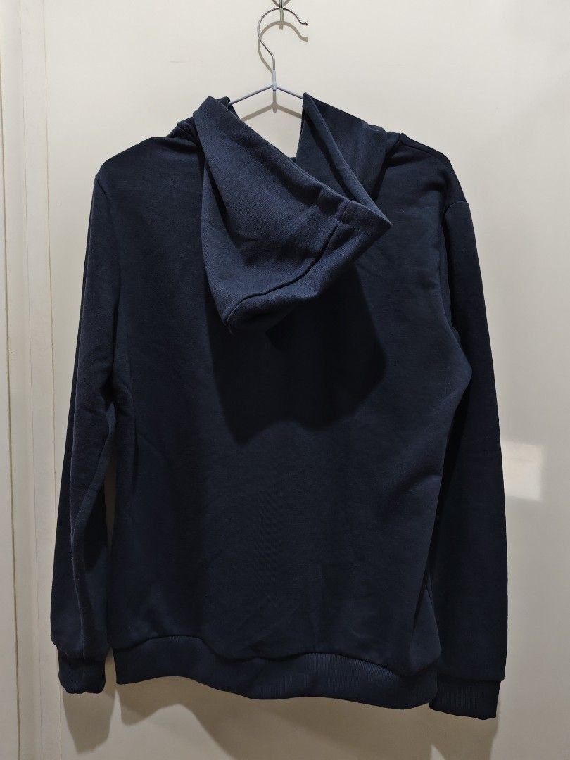Comfy Navy Blue RRJ Hoodie (Category: Coats, Jackets and Outerwear) located in Quezon City. Submitted by cateskloset (Listing ID 1432190717, Image 3). Description: Navy Blue RRJ Hoodie ​Size: L (Women's sizing) ​Chest: 20 in ​Length: 24.5 in.