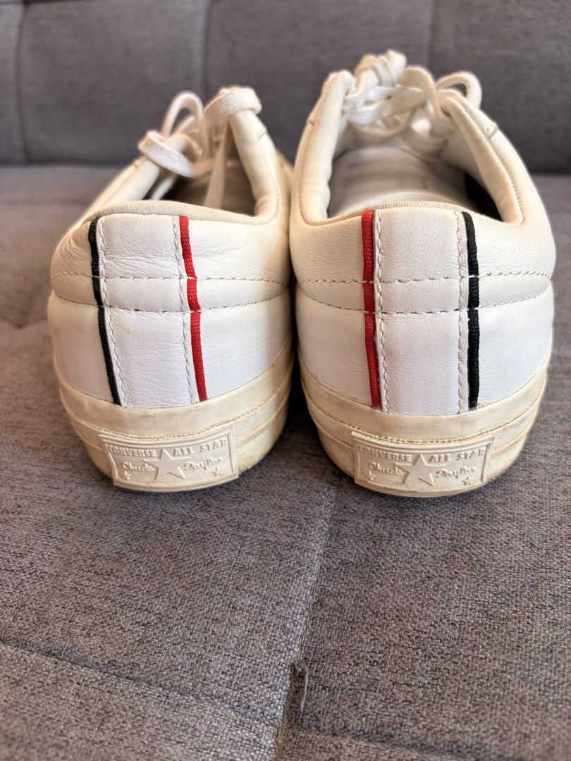 Converse One Star Leather Shoes (Category: Sneakers) located in Manila. Submitted by mal.eficent (Listing ID 1432174221, Image 3). Description: Converse One Star Leather White Size : Men 6US / Women 8US seldom used..very good condition. This is perfect on your shorts or flowy dresses this summer PIOG. Meetups is BGC.