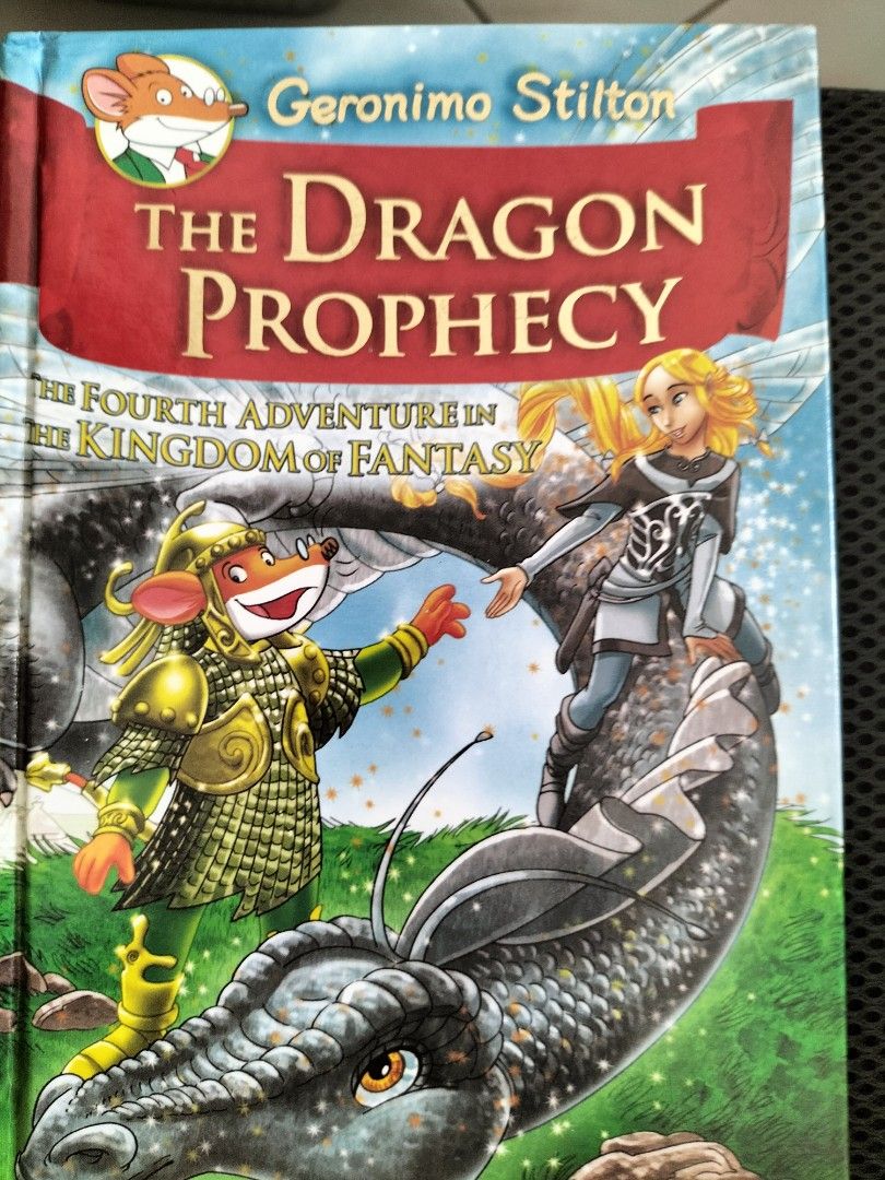 Geronimo Stilton The Dragon Prophecy Book-Hard Bound (Category: Children's Books) located in Las Pinas. Submitted by declutter.with.eca (Listing ID 1432056303, Image 1). Description: Join Geronimo on his fourth trip to the Kingdom of Fantasy! This book features Sterling, the Princess of the Silver Dragons, who needs help. The last existing dragon egg had been stolen, and Geronimo must find the egg and restore peace to the Kingdom of Fantasy. A tr