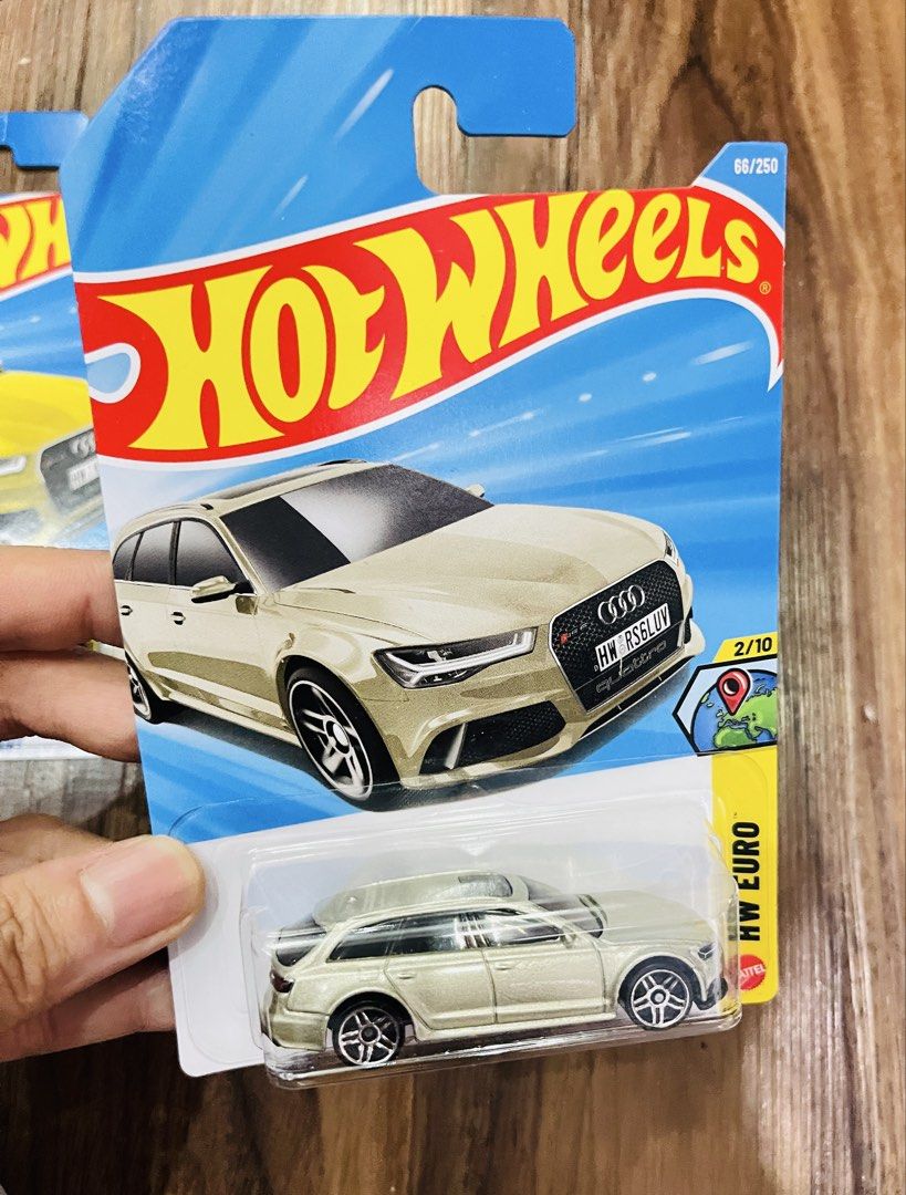 Hot Wheels '17 Audi RS 6 Avant (Category: Vehicle & Diecast Models) located in Quezon City. Submitted by ccgem (Listing ID 1432065159, Image 1). Description: - Hot Wheels '17 Audi RS 6 Avant diecast car. - Part of the HW Euro series (2/10). - Available colors: Gold and Yellow. -RFS: Double purchase -in pristine and brand new condition -all cards intact.