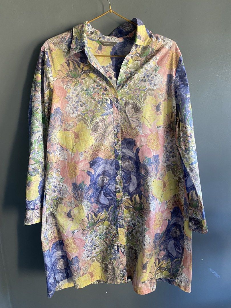 HQ cotton floral long top (Category: Blouses) located in Cebu City. Submitted by janb85 (Listing ID 1432087480, Image 2). Description: Hq japanese brand Floral print Fits up to large Can be worn as a dress for shorter women On the go dress .